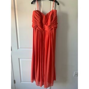 David’s Bridal, size 26, coral, formal gown